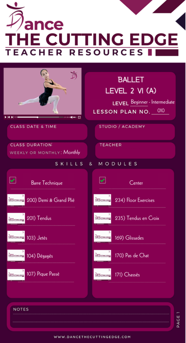 Ballet Level 2 V1 (A)