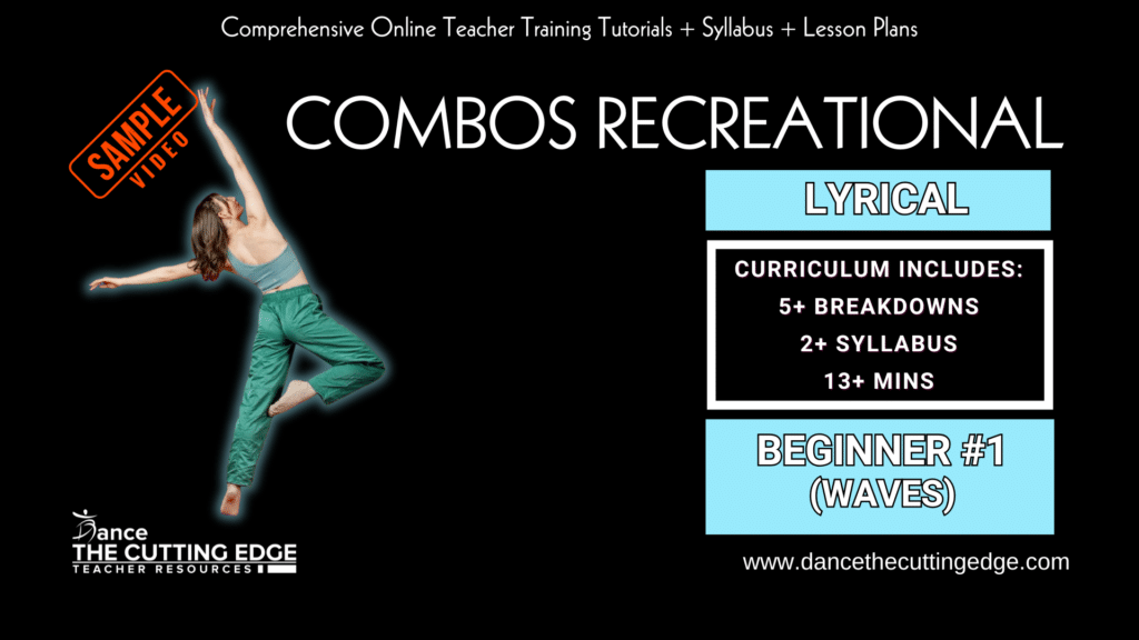 Combos Recreational Lyrical Beginner #1 (Waves) Curriculum