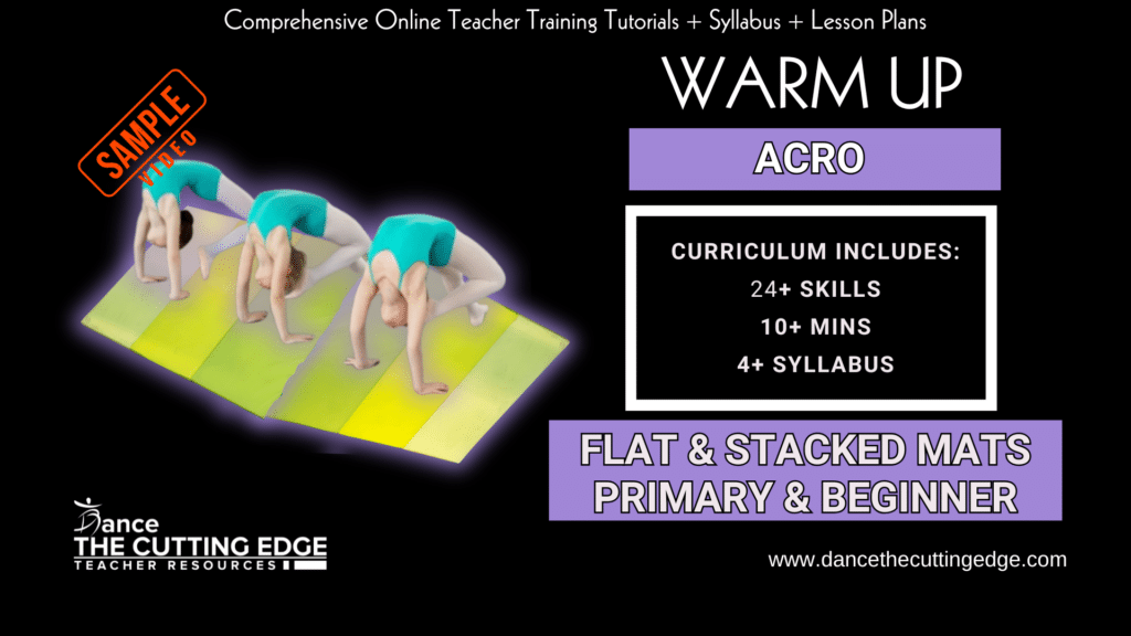 Warm Up Acro Flat & Stacked Mats (Primary & Beginner) Curriculum