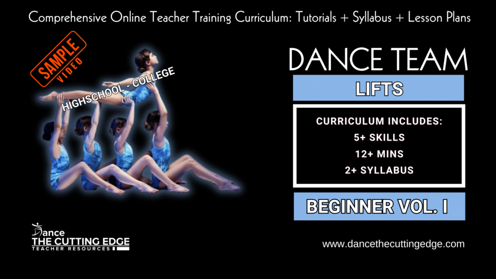 Dance Team Lifts Beginner Vol. I (Highschool-College) Curriculum