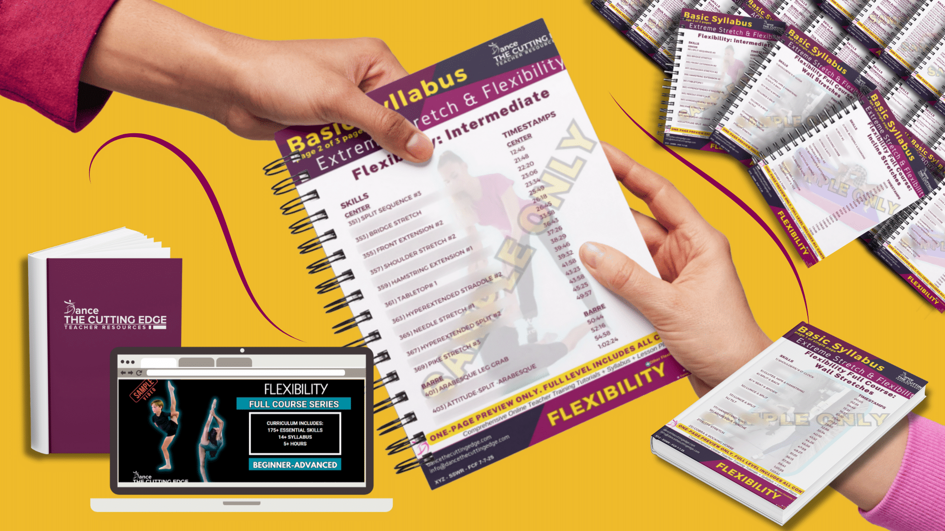 Stretching Lesson Plan Bundle for Dance Studios – PDF Syllabus and Tutorials by DTCE Method