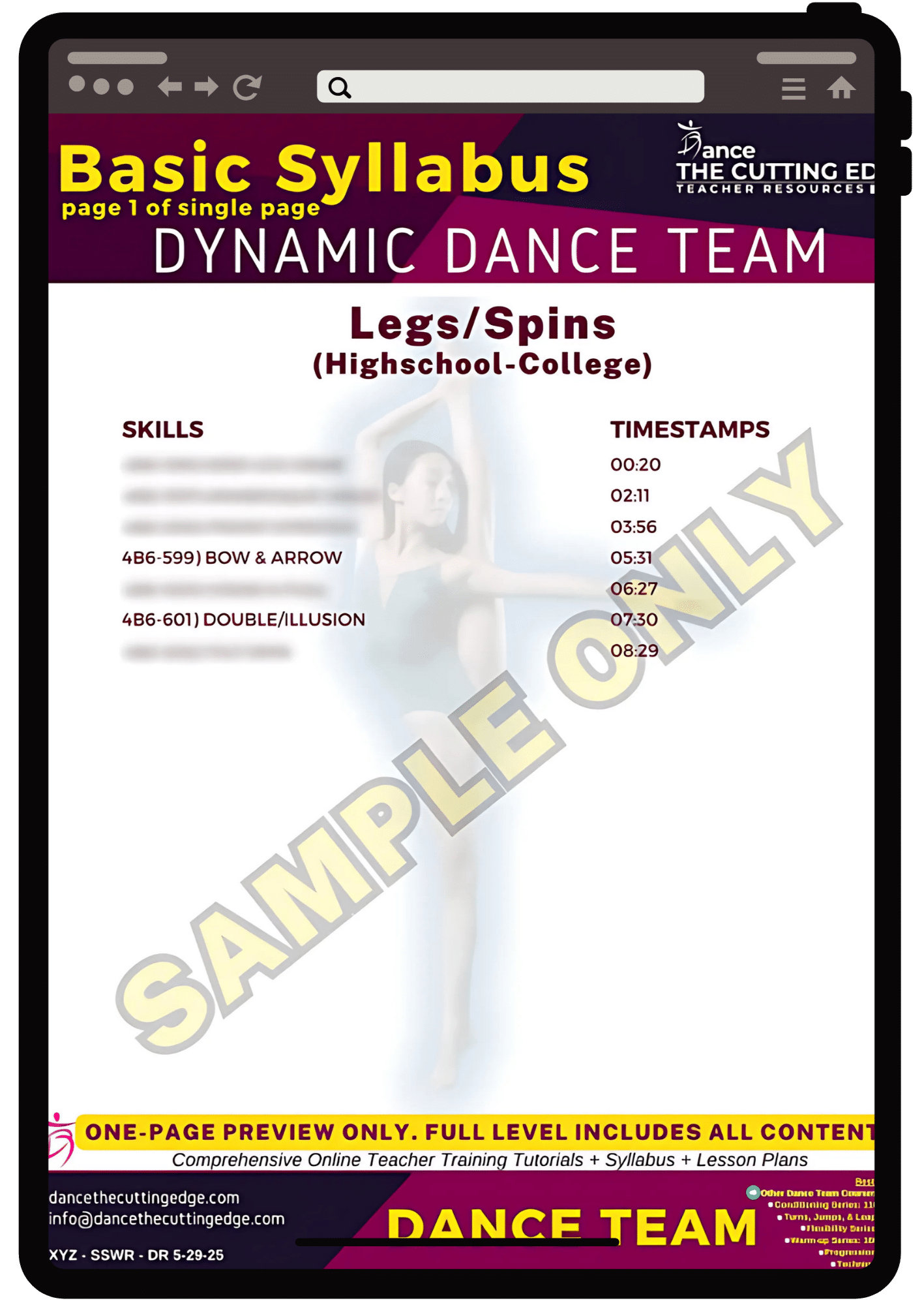 Leg-Kick-and-Spin-Drills-for-Dance-Team-Classroom-Lessons–DTCE-Method