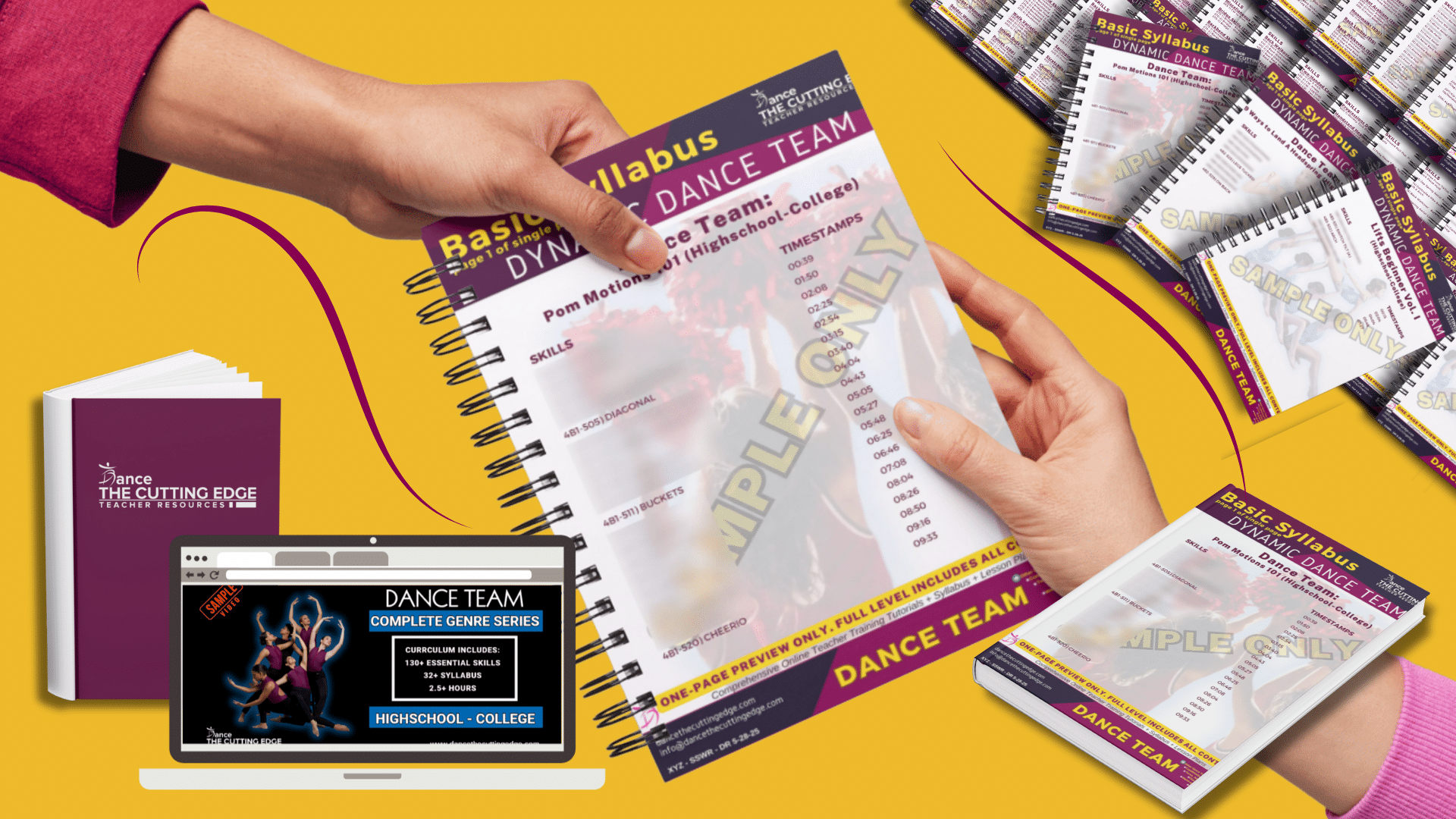 Dance Team Drills and Lesson Plan PDF for Kicks Turns and Motions – DTCE Method