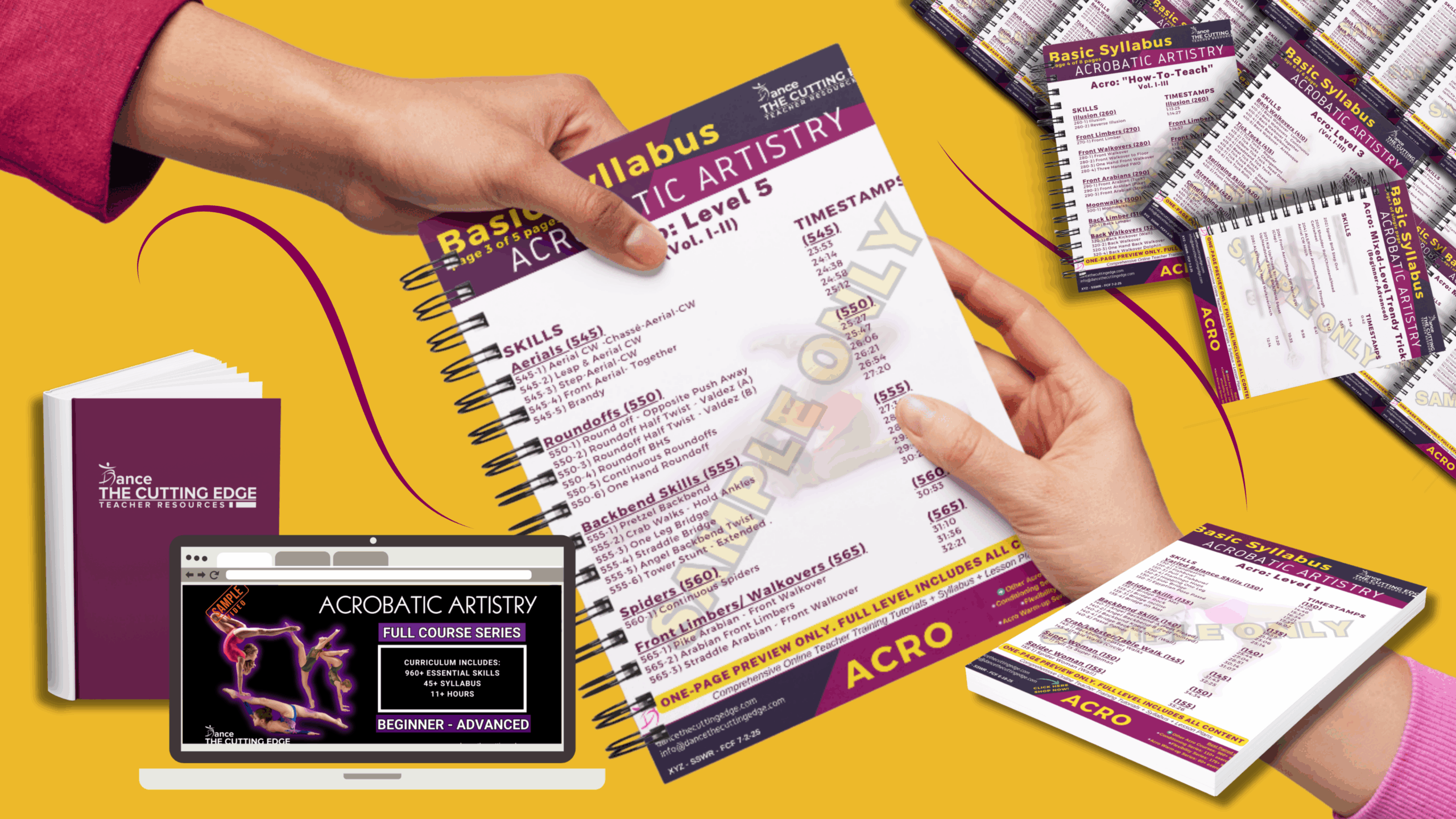 Bundle Acro Tutorials and Syllabus for Technique, Choreography, and Dancer Development – From DTCE