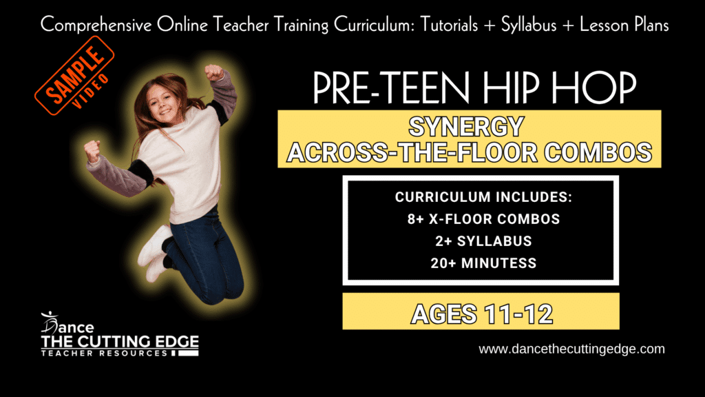 Synergy Across-The-Floor Combos Pre-Teen Hip Hop Ages