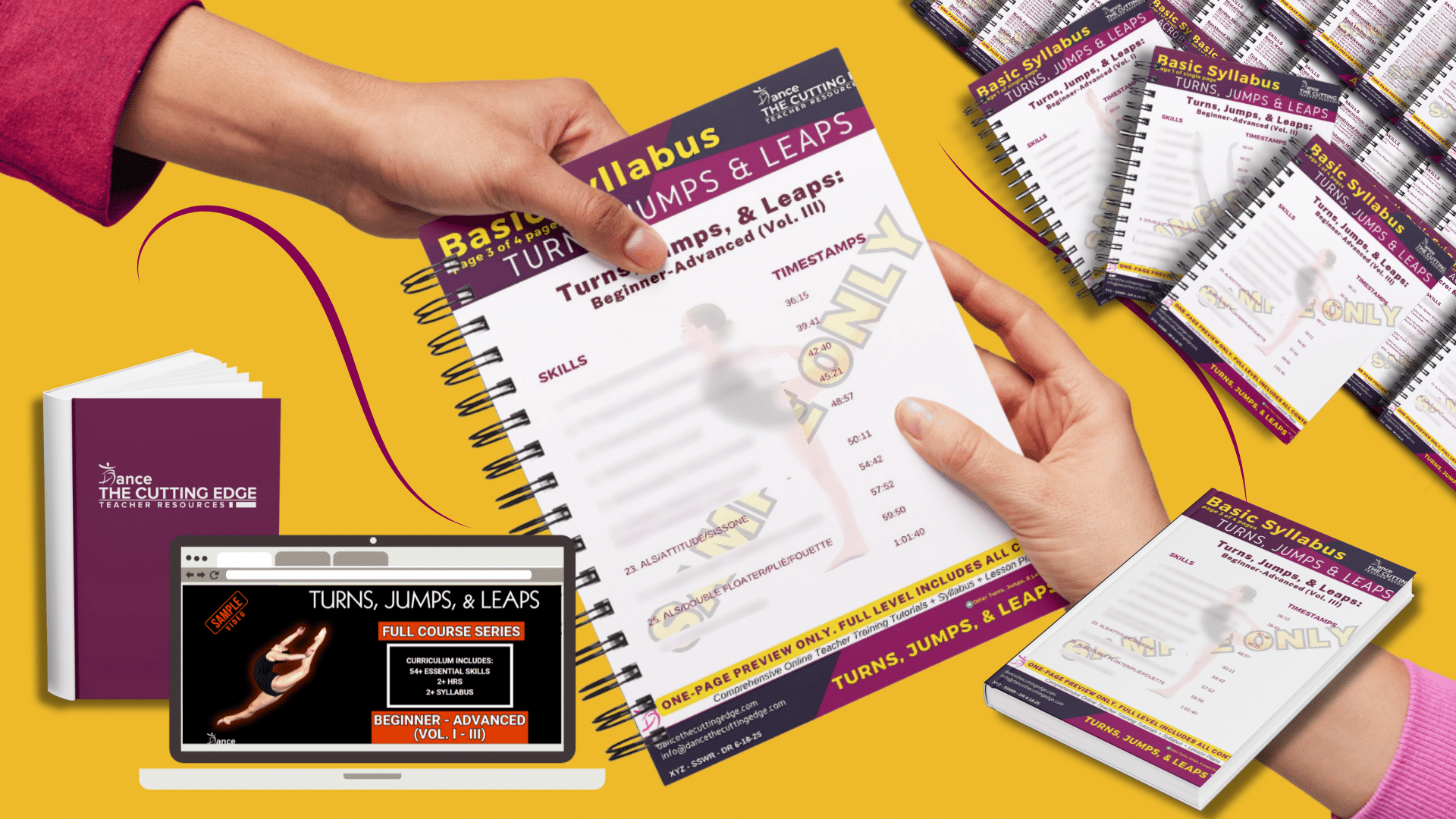 Dance Turns Jumps and Leaps Syllabus Bundle with Video Training Tools – DTCE Method